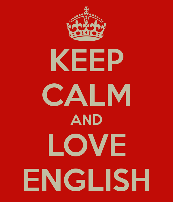 keep calm and love English