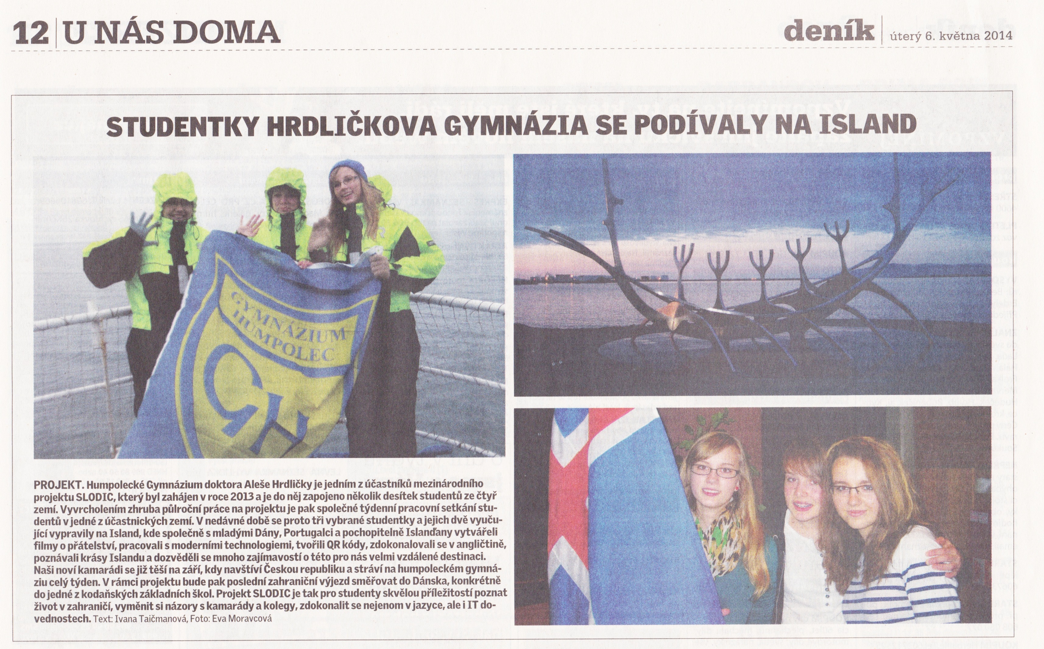 2014 05 slodic in newspaper
